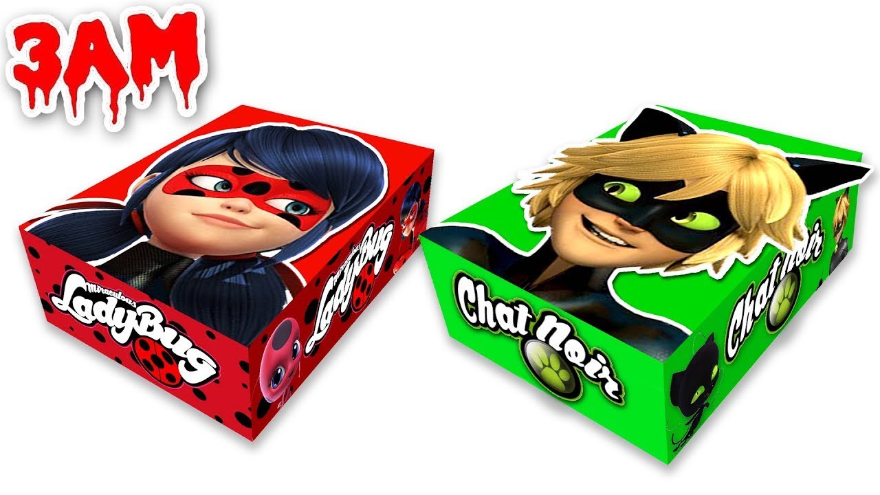NE JAMAIS OUVRIR LA BOÎTE MYSTÈRE MIRACULOUS LADYBUG ET CAT NOIR à 3H DU MATIN !!