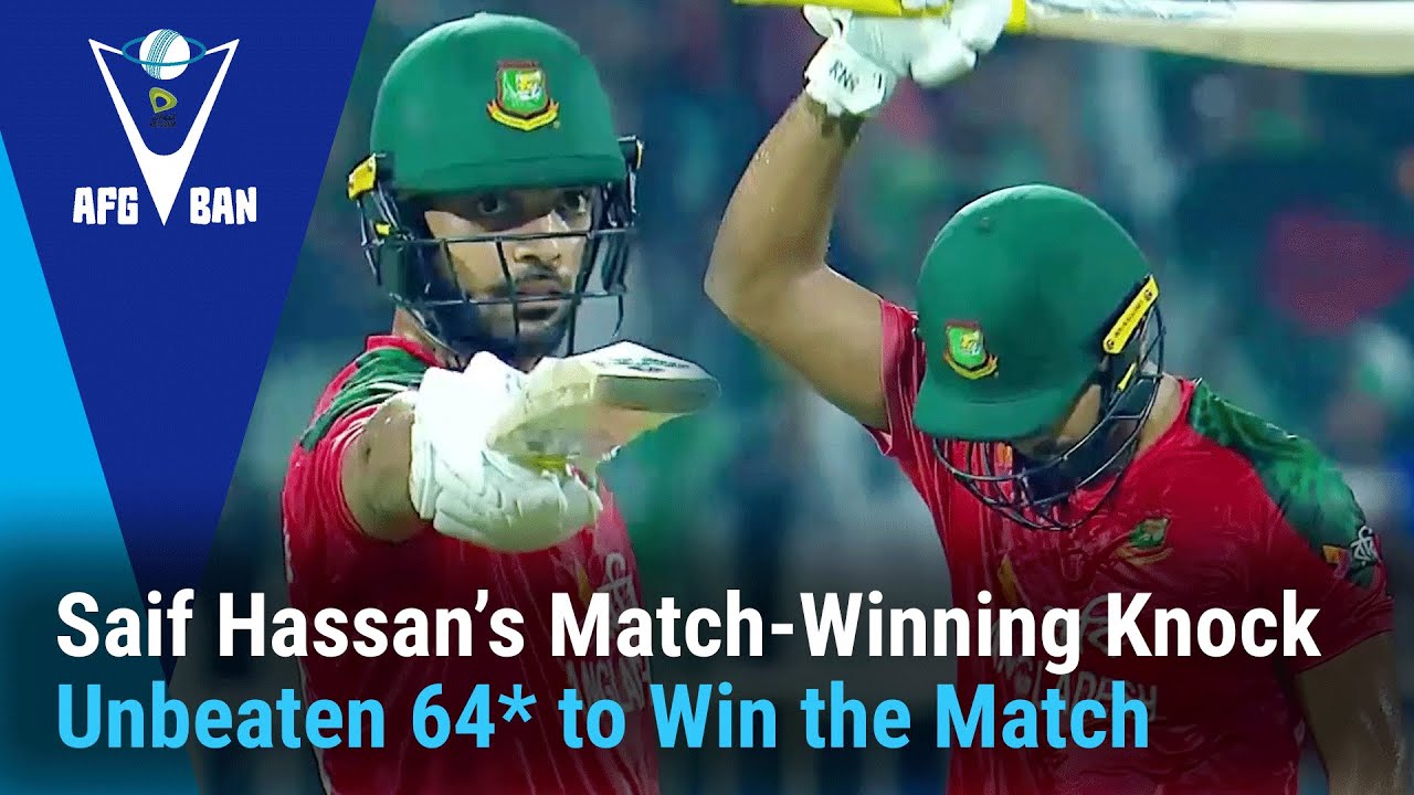 Classy Knock! Saif’s 64 Guides His Team to Victory | AFG vs BAN | T20I Series | Match 03 | ACB |311U