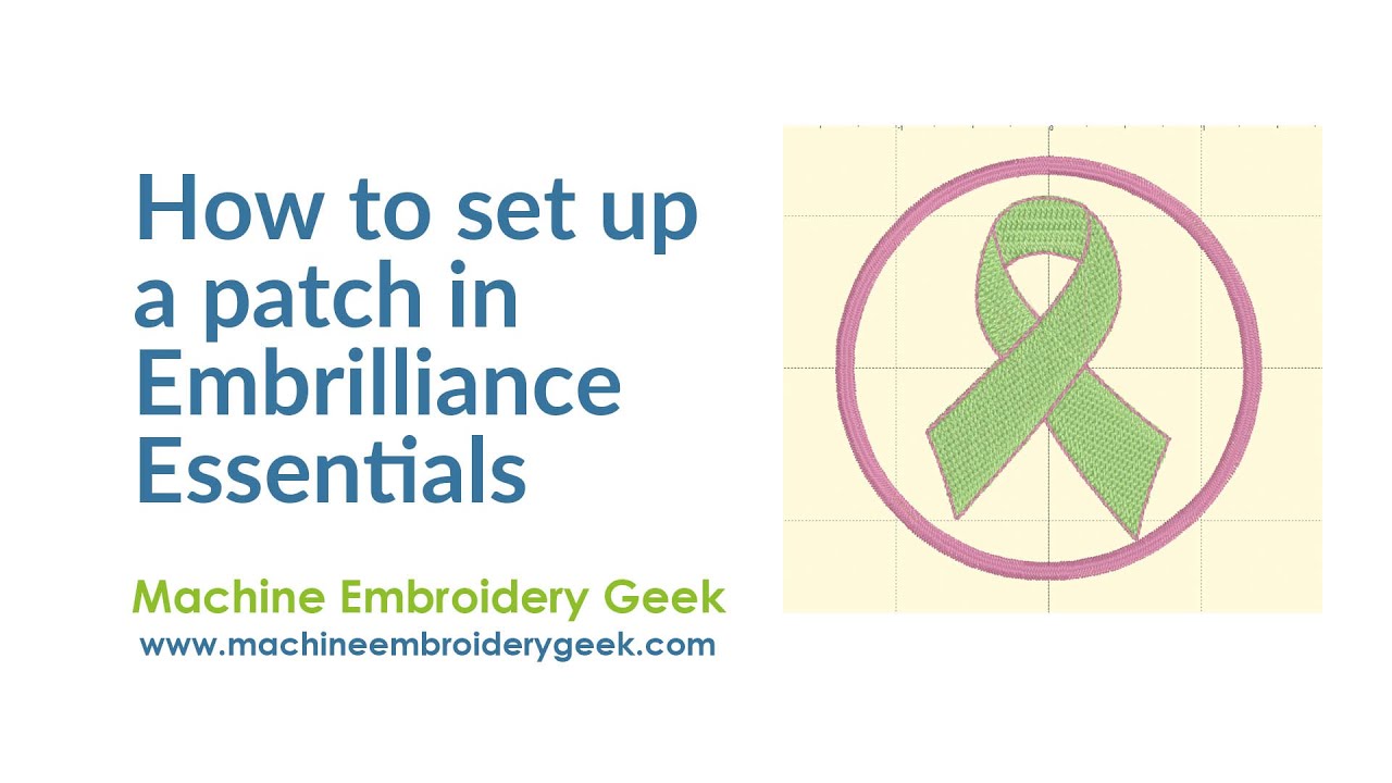 Как превратить обычный вышивальный узор в дизайн нашивки с помощью Embrilliance Essentials