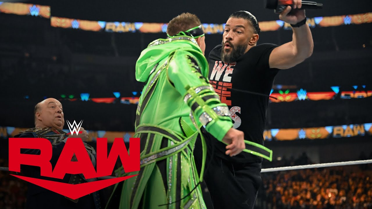 Роман Рейнс нокаутирует Миза: Raw, 31 октября 2022 г.