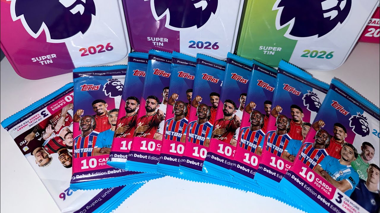 OTWORZYŁEM 10 PACZEK TOPPS PREMIER LEAGUE 2026! 