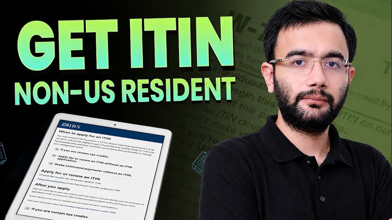 How to Apply for ITIN as a Non-US Resident