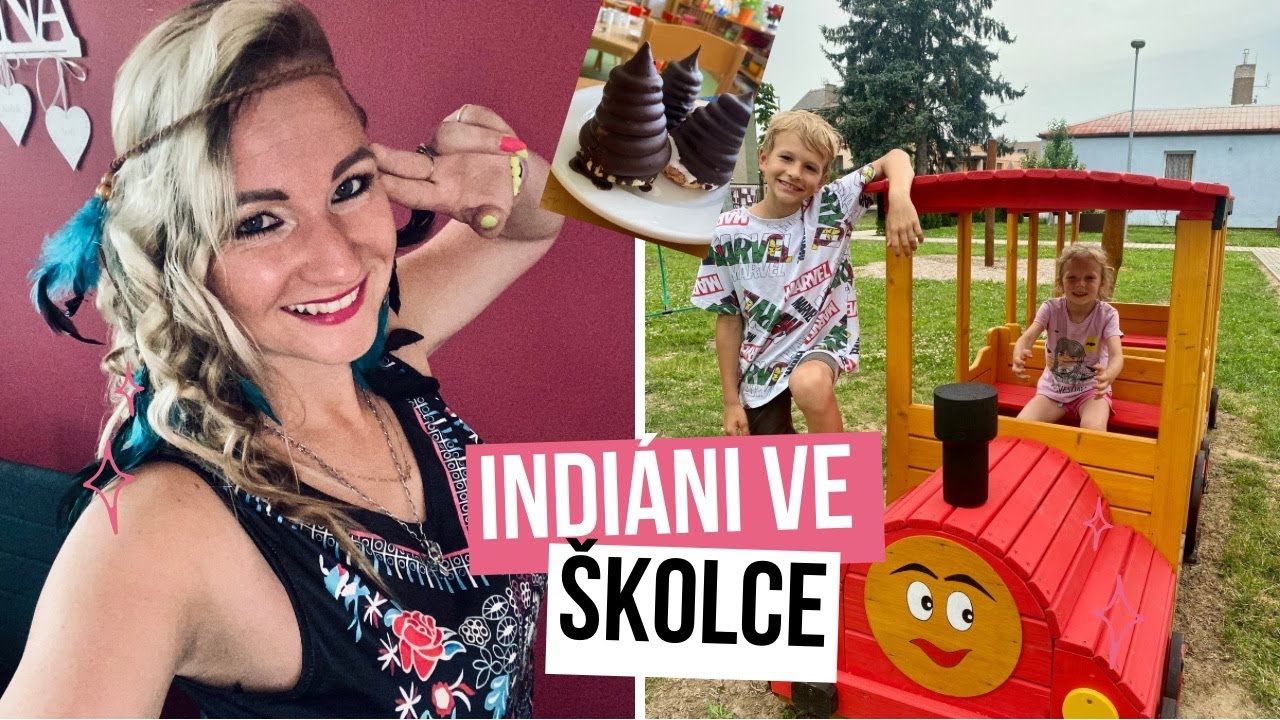 Indiáni ve školce - máme slavnost, děti se vrací po 3 dnech ze školy a blíží se bouřka