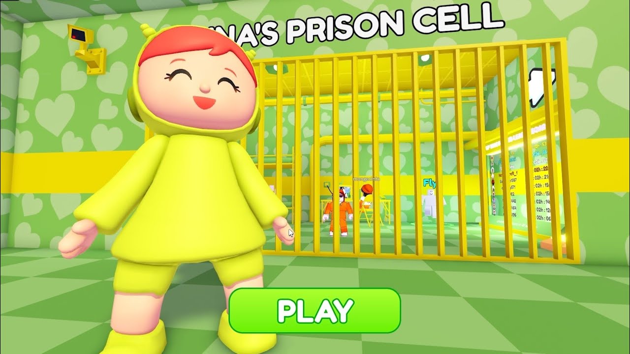 Nina's prison cell run obby | obby roblox walkthrough no death