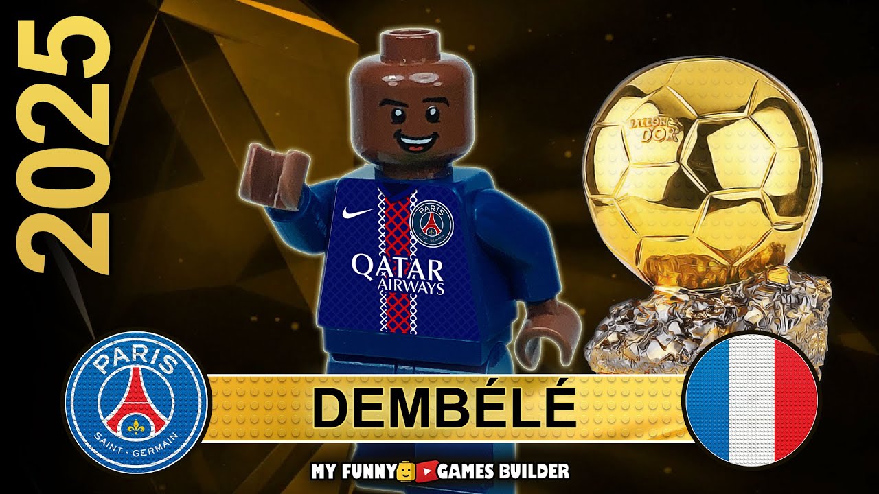 Demb&eacute;l&eacute; wins Ballon D'or 2025 in Lego (Top 10)