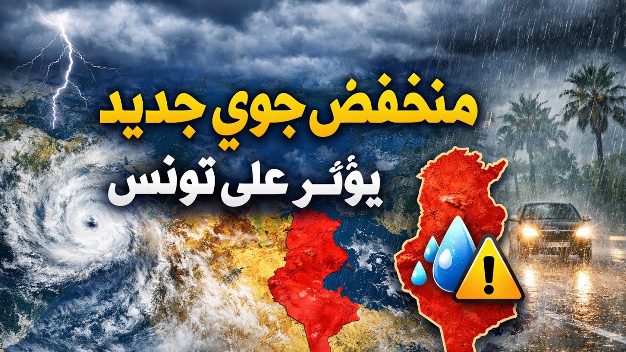منخفض جوي جديد وقوي يؤثر على تونس