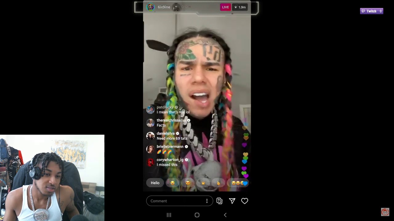 6ix9ine DISSED ME ON LIVE REACTION!!
