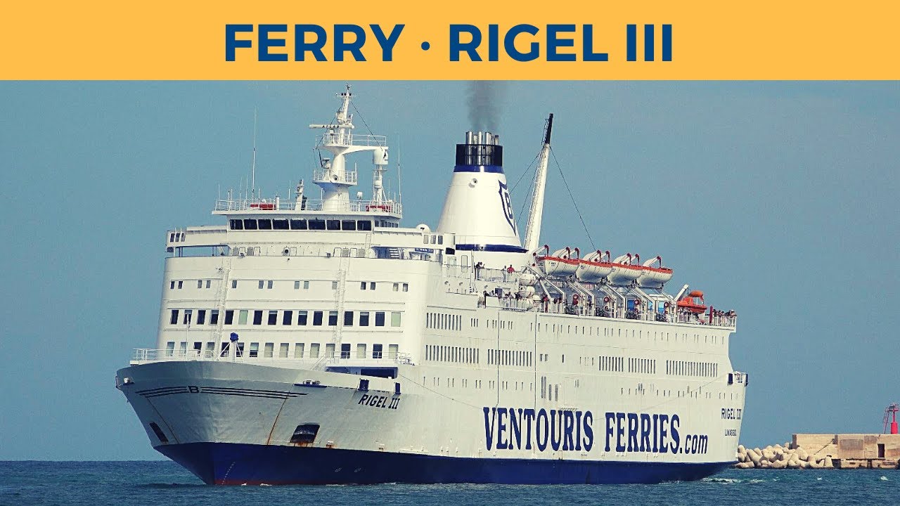 Arrival of ferry RIGEL III, Bari (Ventouris Ferries)