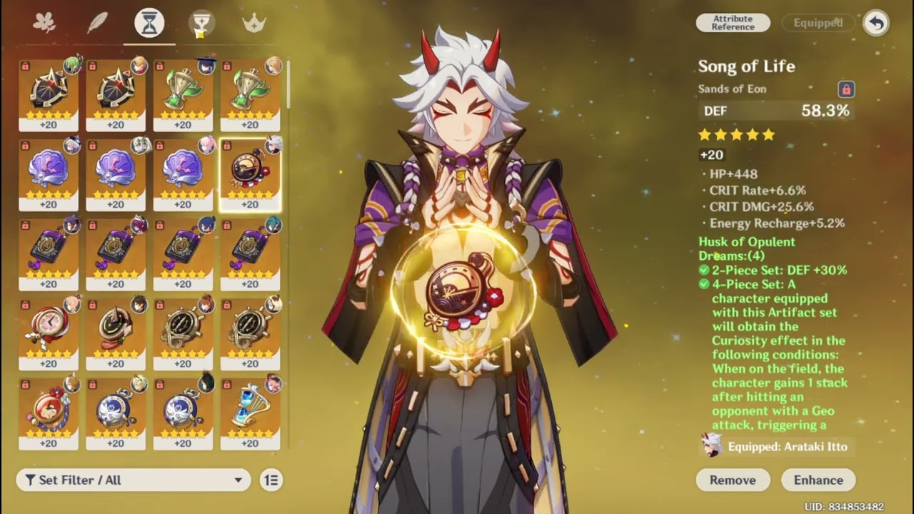 Updated Peak Potential F2P Arataki Itto (w/ Builds) (One burst cycle Masanori)