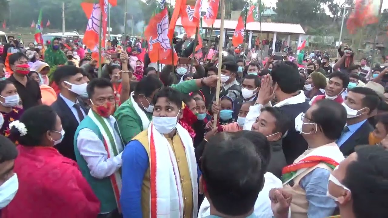 BJP's mass-gathering, joining programme amid Covid Restrictions.