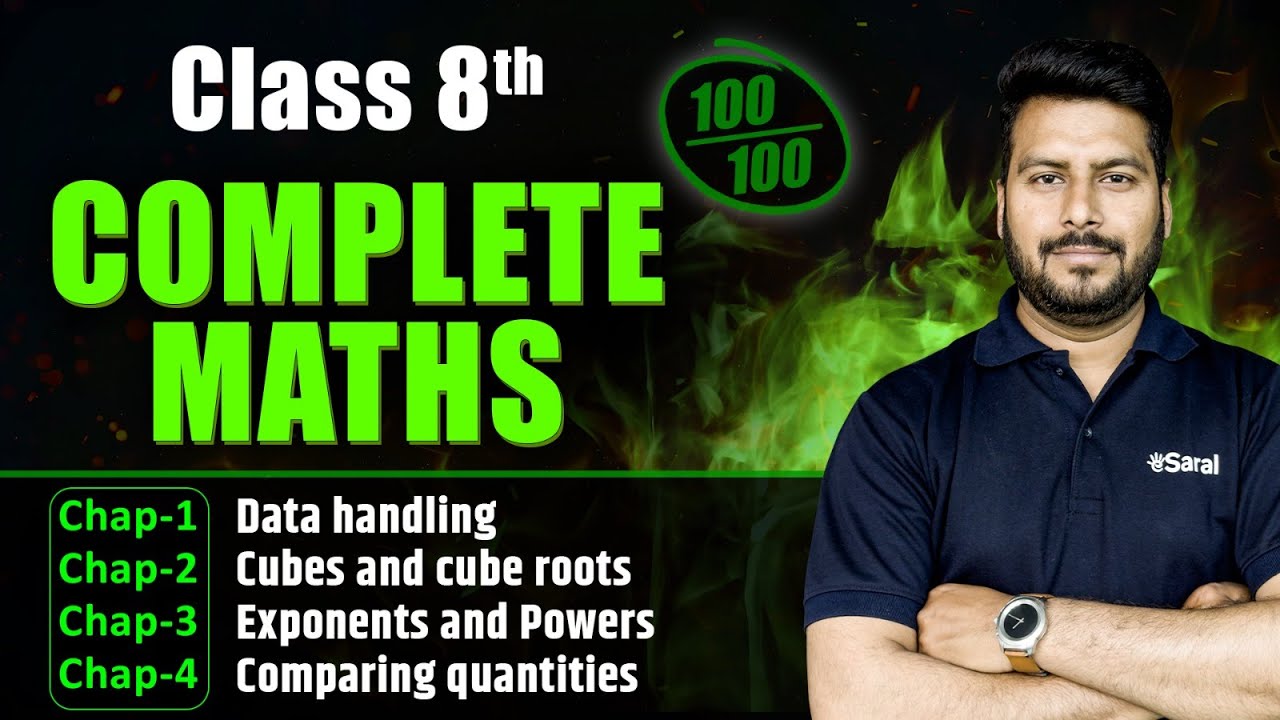 Class 8 FULL Maths in One Shot 🔥| Class 8 Maths Half Yearly Question Paper 2025 | eSaral