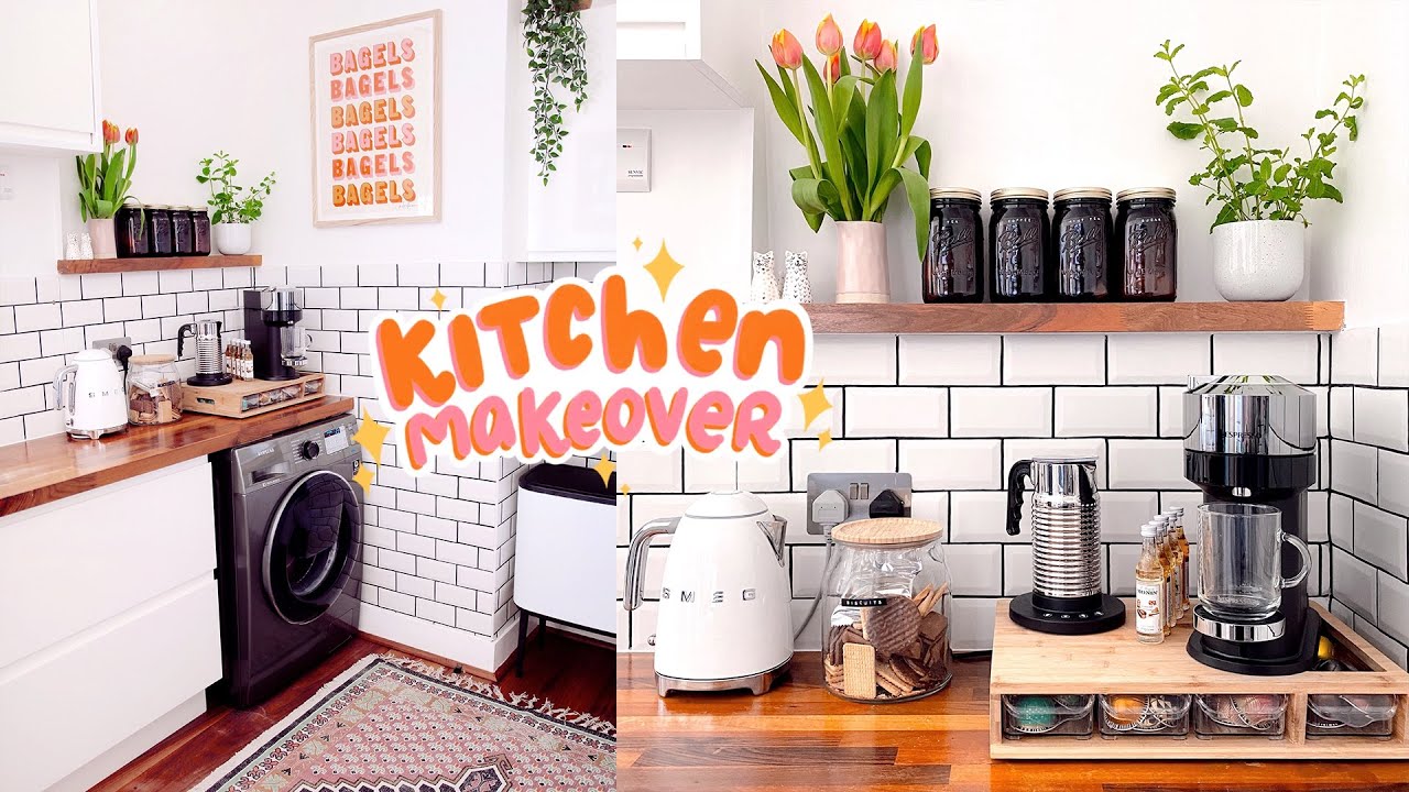 KITCHEN MAKEOVER ON A BUDGET 🏡 before + after!