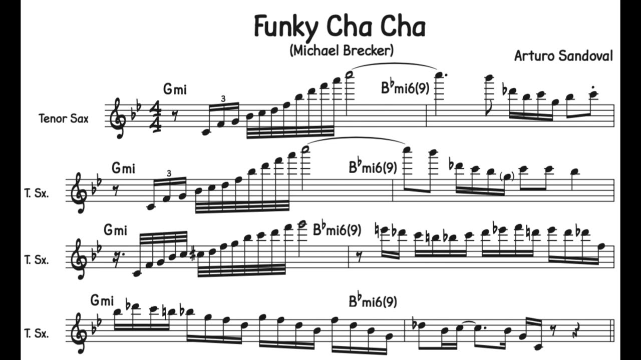 Funky Cha Cha (Solo Michael Brecker)