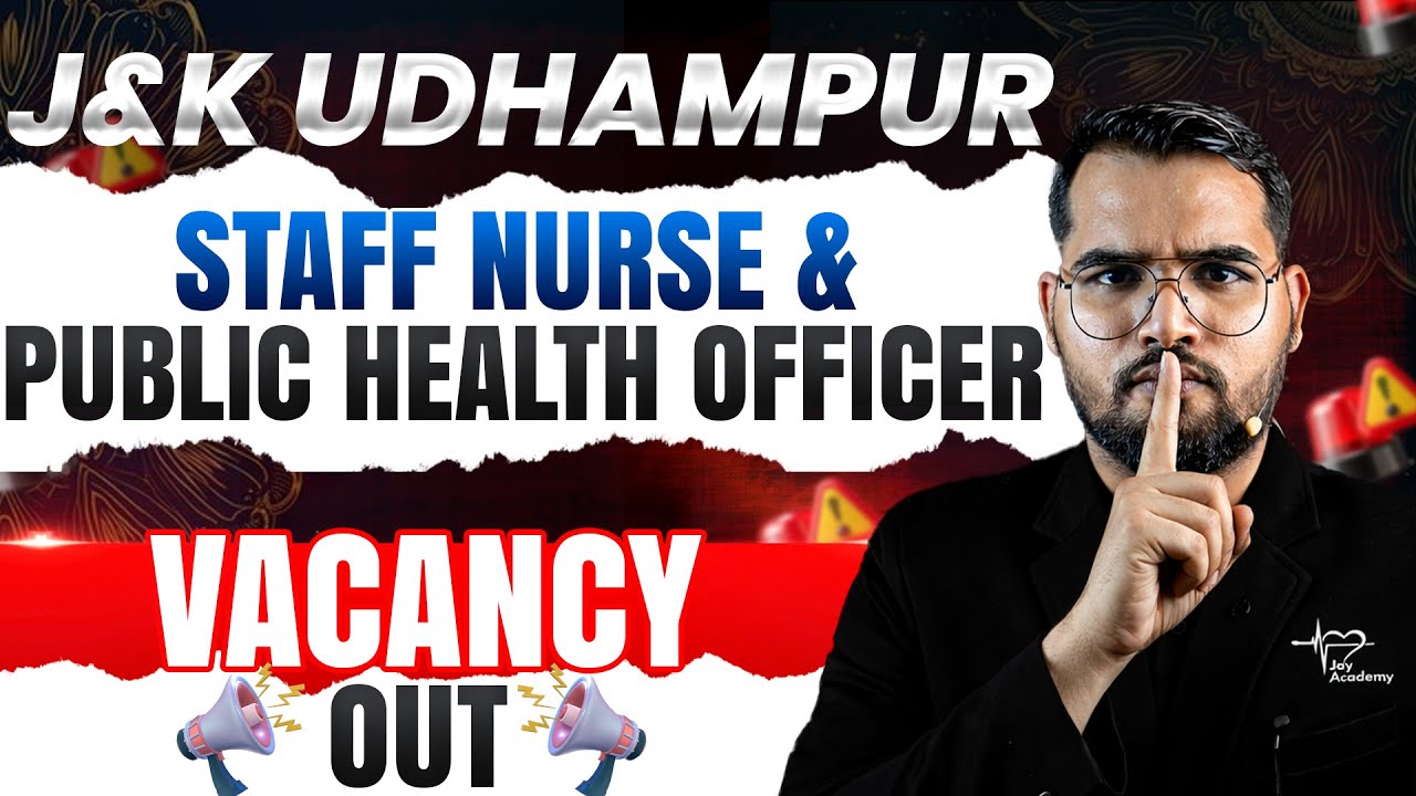 J&K Health Dept Staff Nurse Vacancy 2026 🔥 | Jammu & Kashmir Nursing Recruitment | Full Details ✅