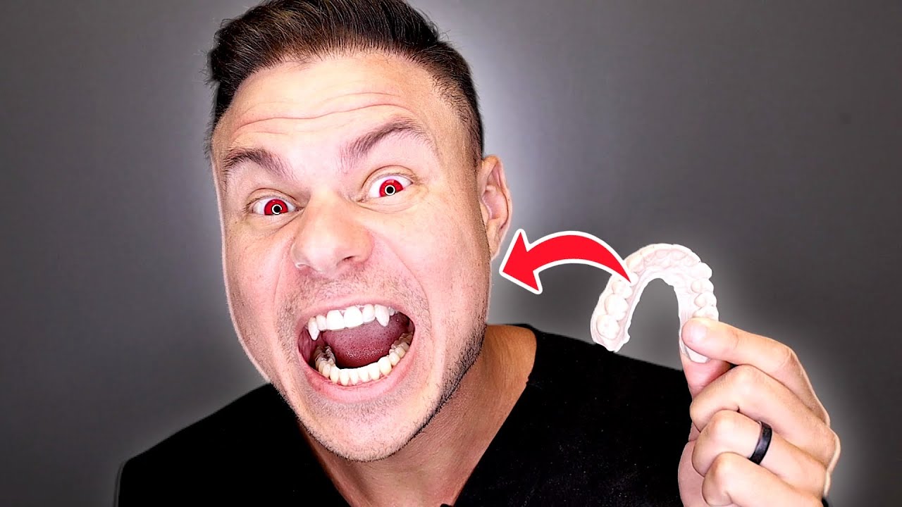 DIY Halloween Vampire Fang Retainers *ASMR*