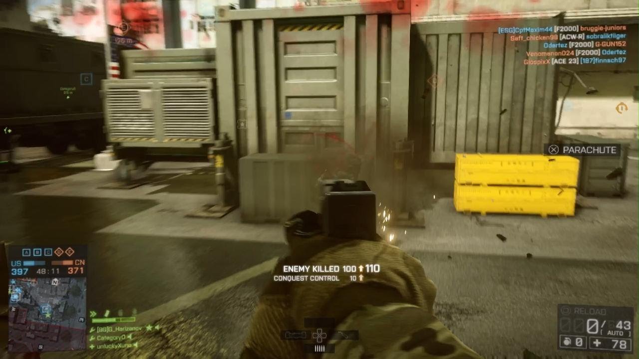 Battlefield 4 glock 18 1vs4