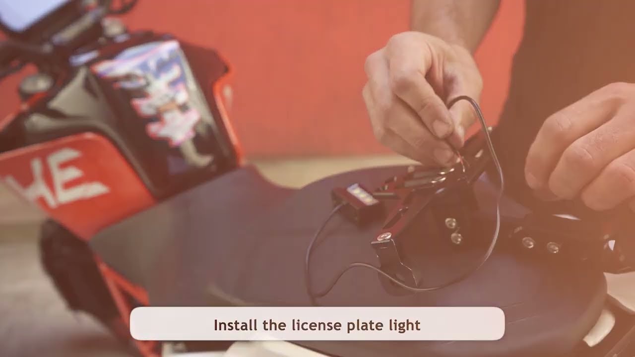 Kronox License Plate Bracket (Fender eliminator) - Installation instructions