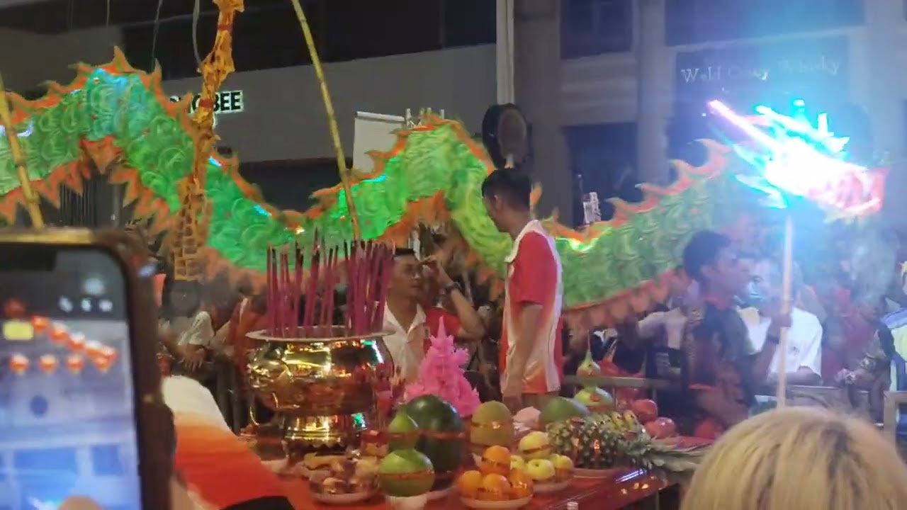 Dragon Dance at 拜天公 Penang 2026