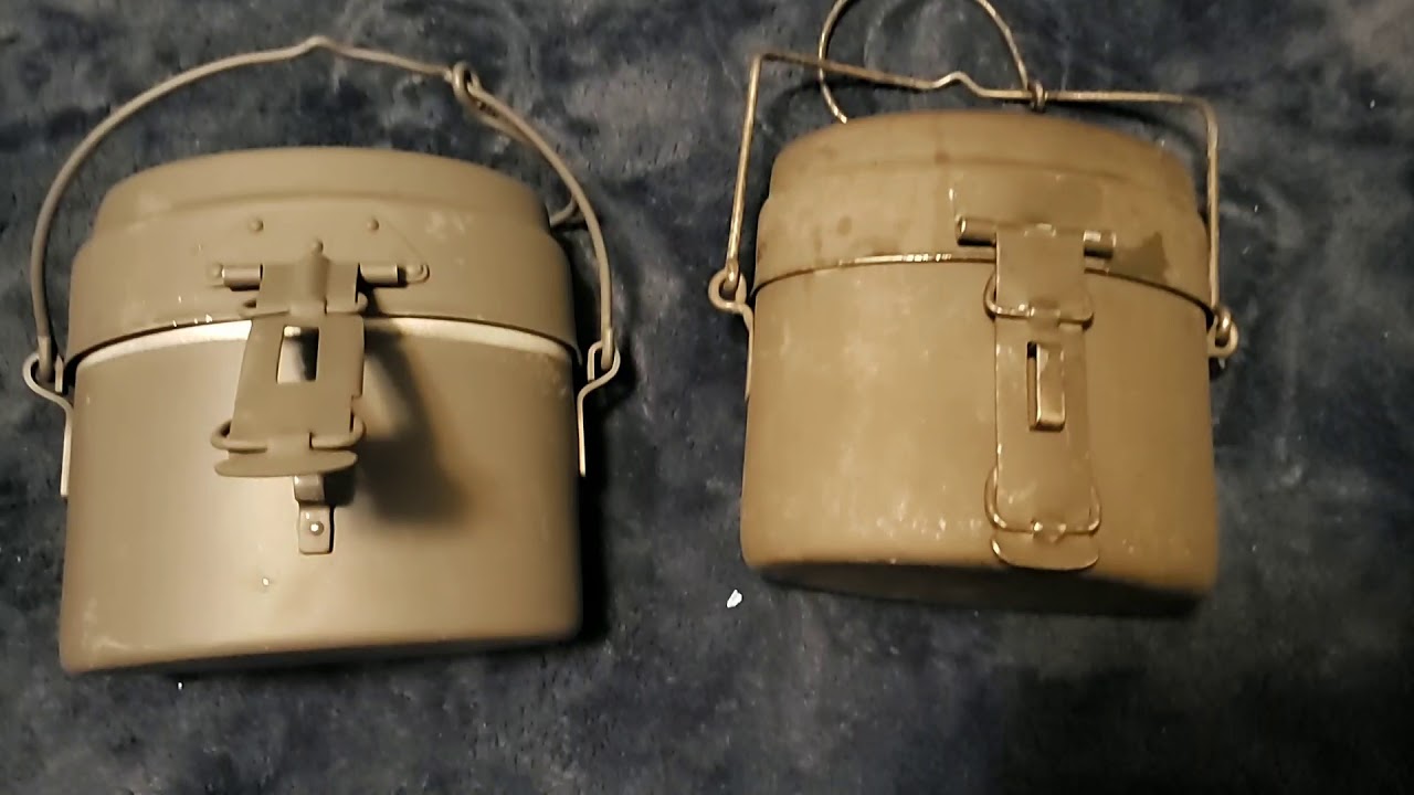 Swedish Army Trangia Mess Kits Stainless Steel vs. Aluminum and how to spot the differences.