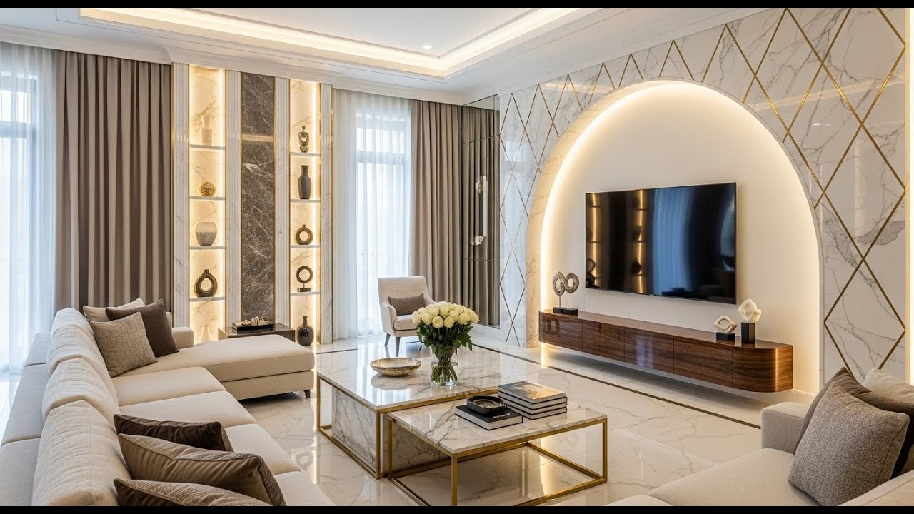 +200 Elegant Modern Living Room Designs 2026 | TV Wall Decoration Ideas & Luxury Home Interiors