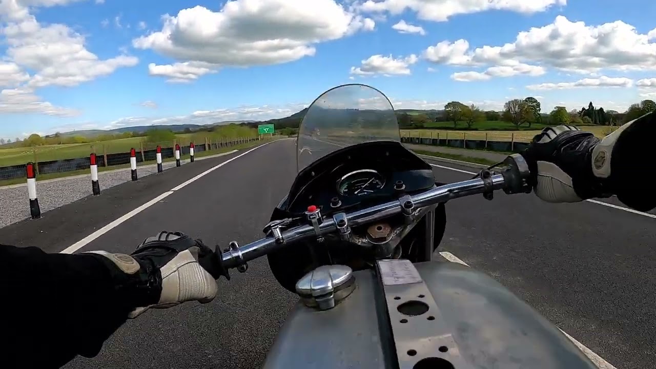 1958 Norton Dominator 600 Cafe Racer Walkaround & Test Ride.