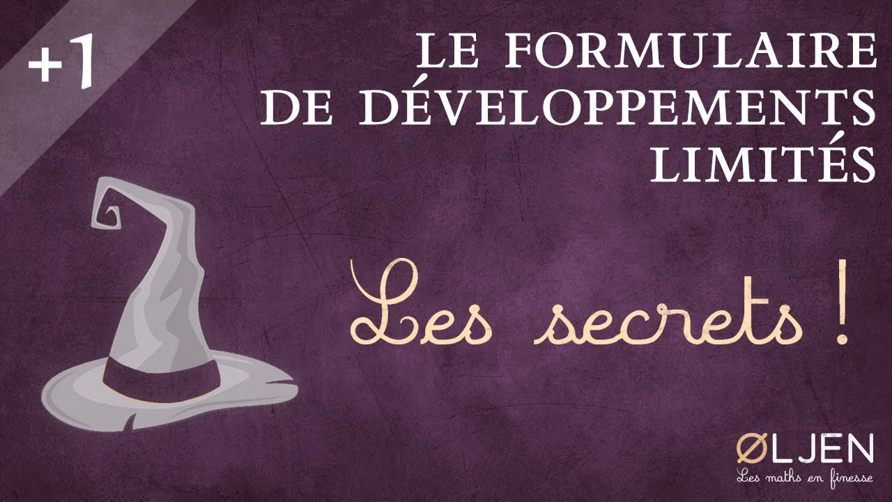 [UT#60] 🧙 Le formulaire de développements limités