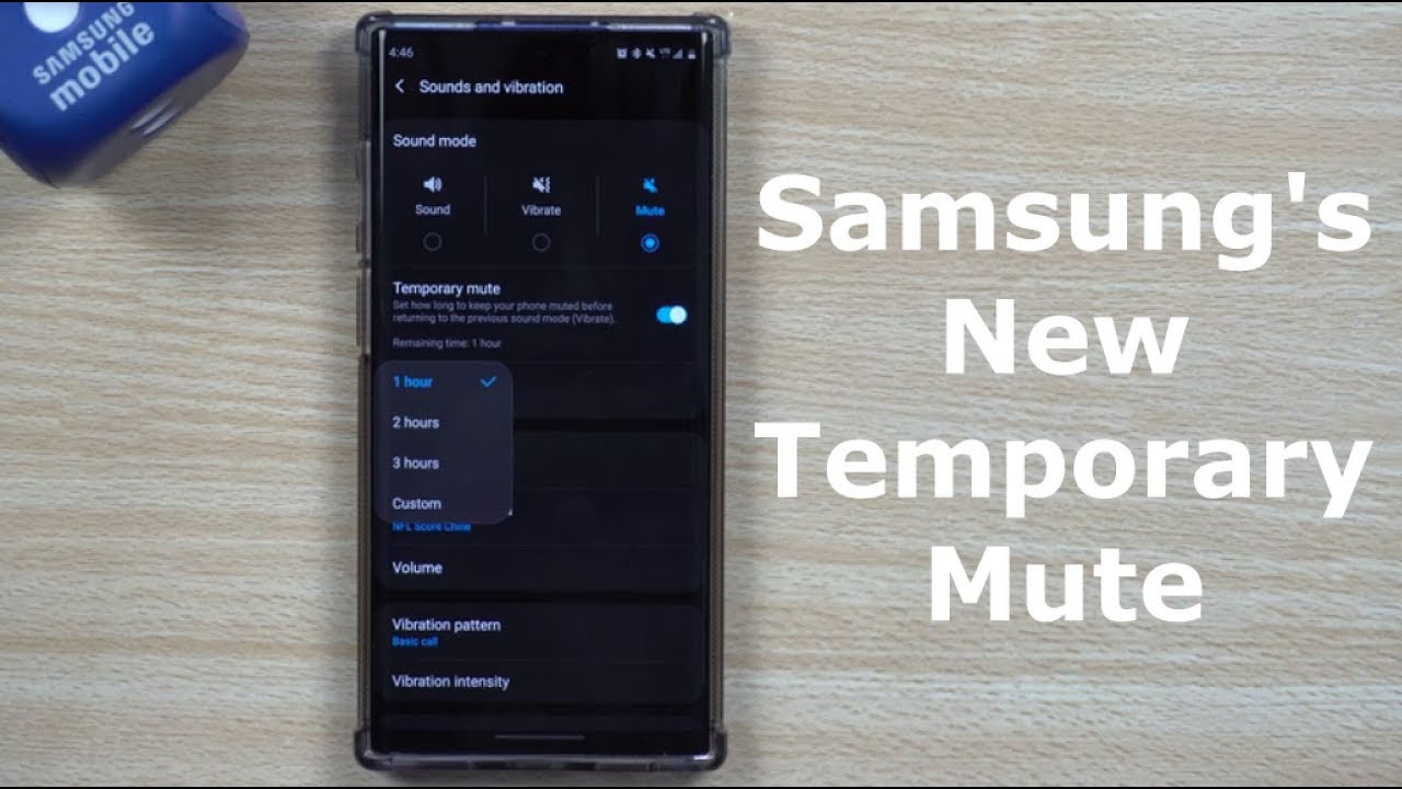 Samsung's New State Of Temporary Mute... It's The Small Things