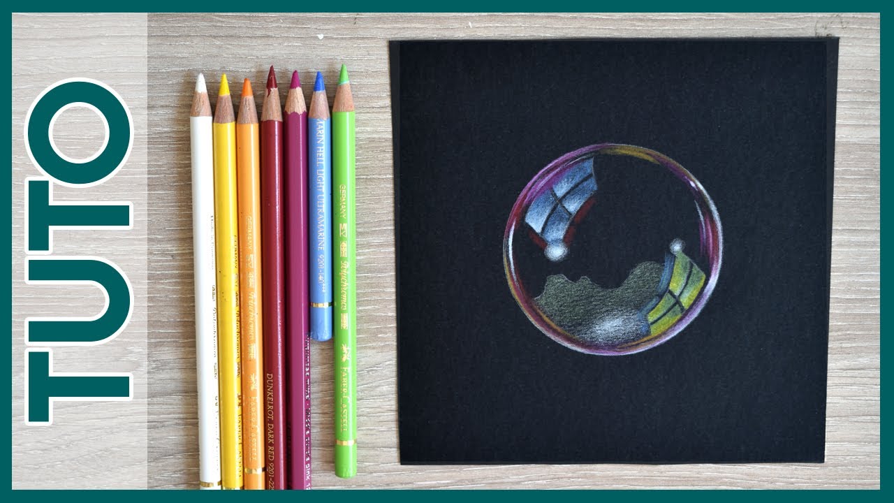 [Tuto 48] Dessiner une BULLE sur papier noir ! 🌈 - Close To Art