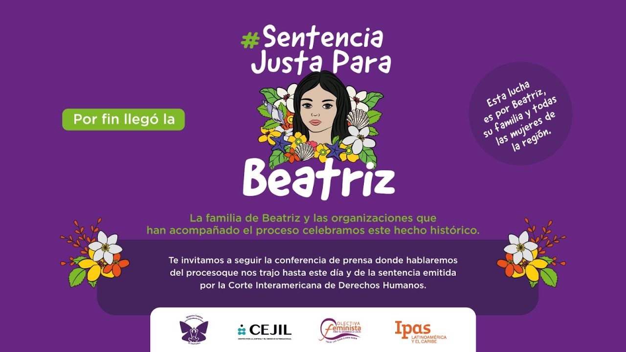 Conferencia de prensa: fallo de la Corte IDH en el caso Beatriz y otros vs El Salvador.
