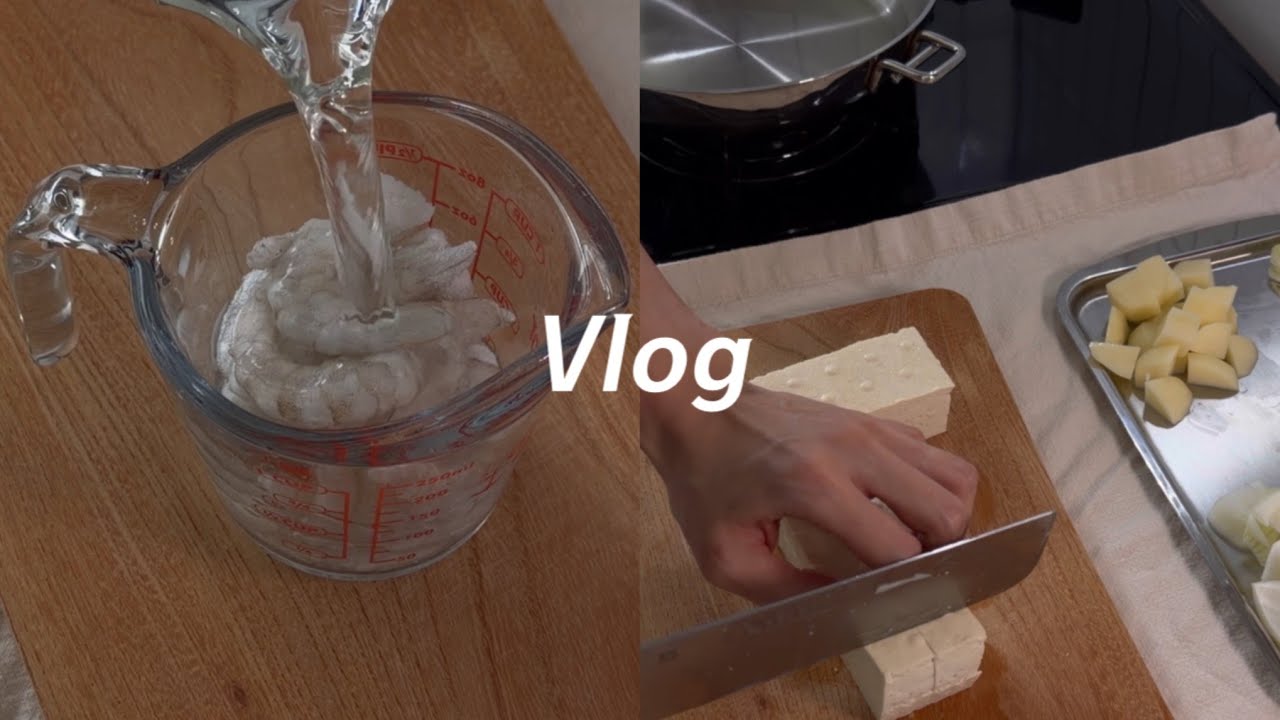 🥣일-집-요리만 반복하는🐿️ 30대 직장인의 🌰가을 한식 집밥 브이로그ㅣ스테이크 솥밥🍲ㅣ베이컨🥓 새우볶음밥🍤ㅣ냉털 된장찌개ㅣ카레🍛