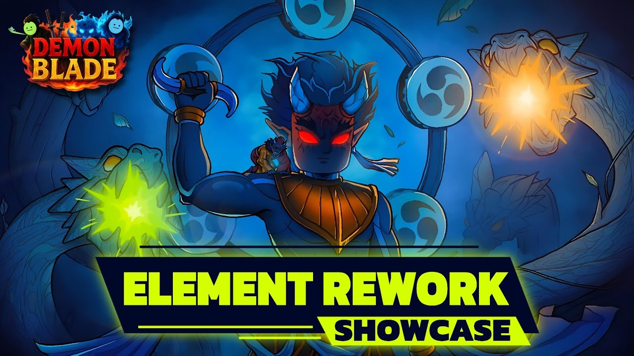 Demon Blade | ELEMENT REWORK | Skill Showcase | Roblox
