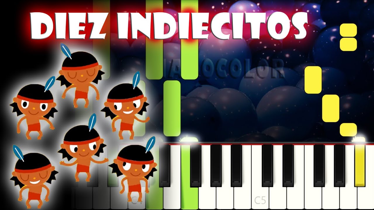 Diez Indiecitos | Piano Cover | Tutorial | Karaoke