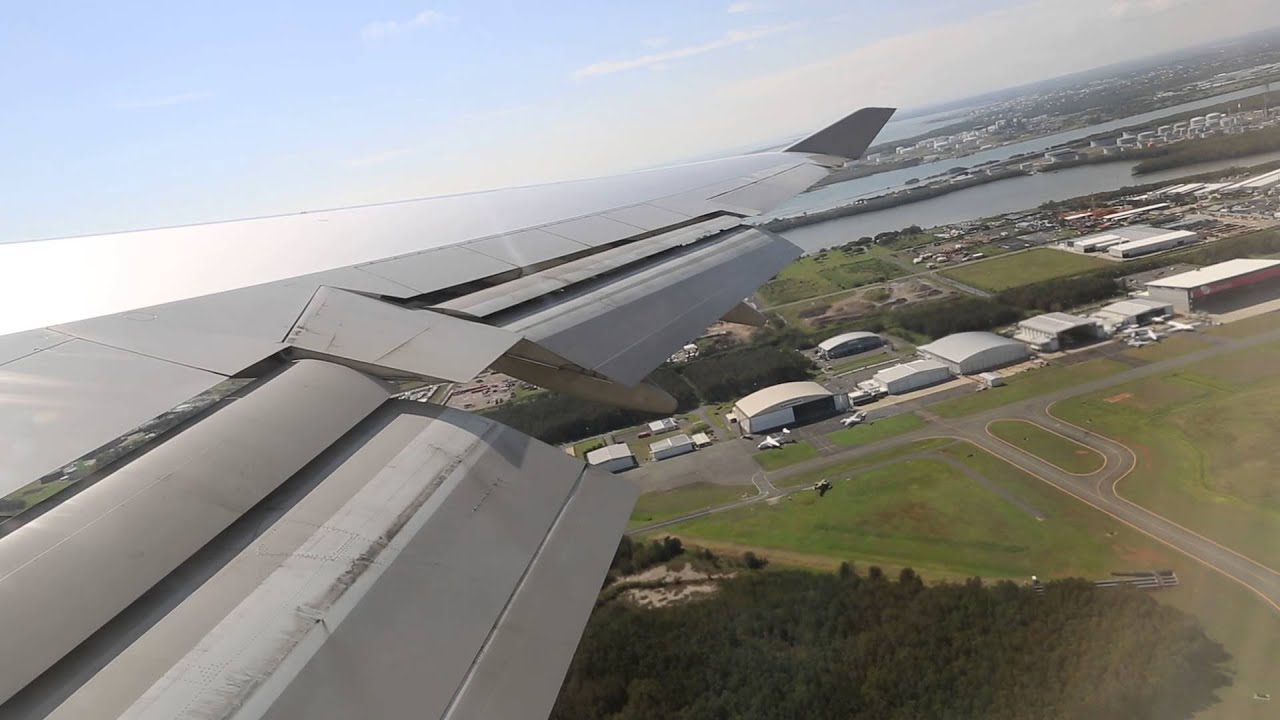 Qantas Boeing 747 Takeoff - Brisbane (QF 8)