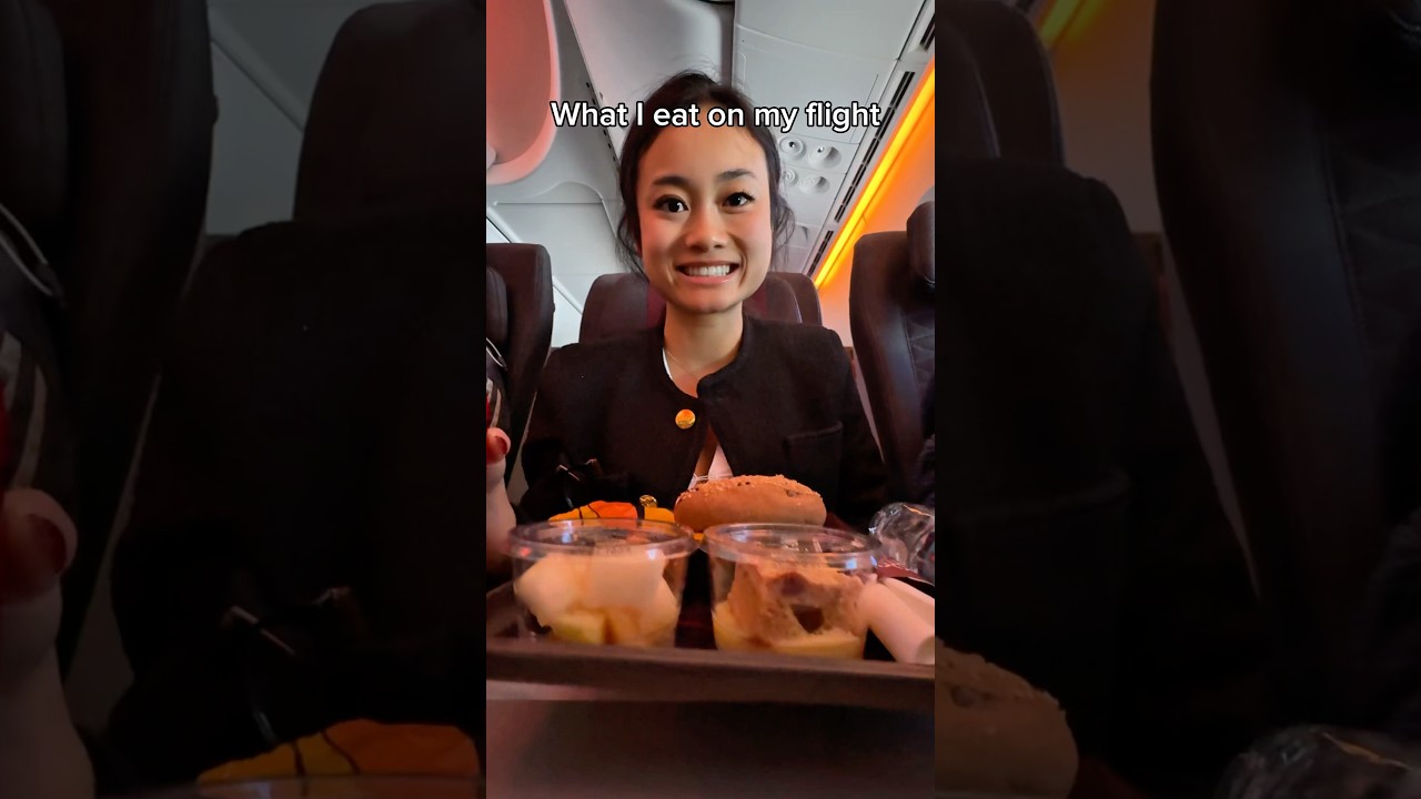 What I eat on my flight from Qatar to Germany 🇩🇪 ✈️