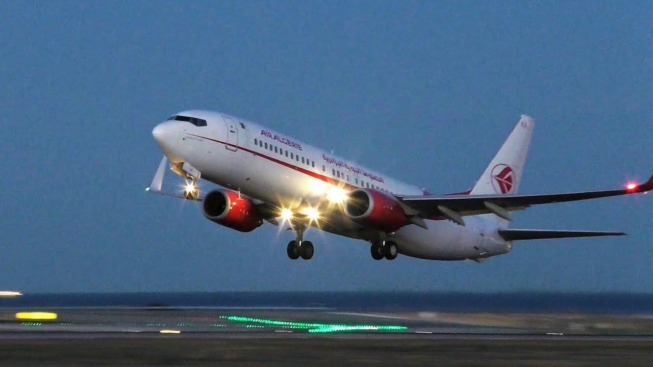Air Algerie (7T-VKA) - Sunset Take-off!!