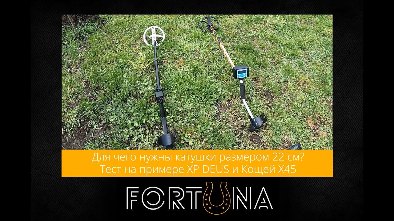 Для чего нужны катушки размером 22 см - тест на примере XP DEUS и Кощей Х45