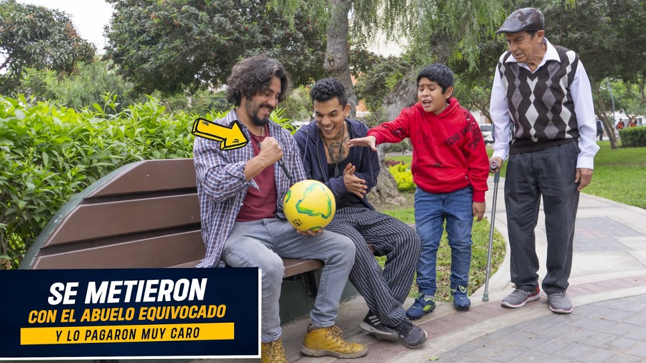 Jóvenes indeseables molestaron al abuelito equivocado |  Se metieron con el abuelito equivocado