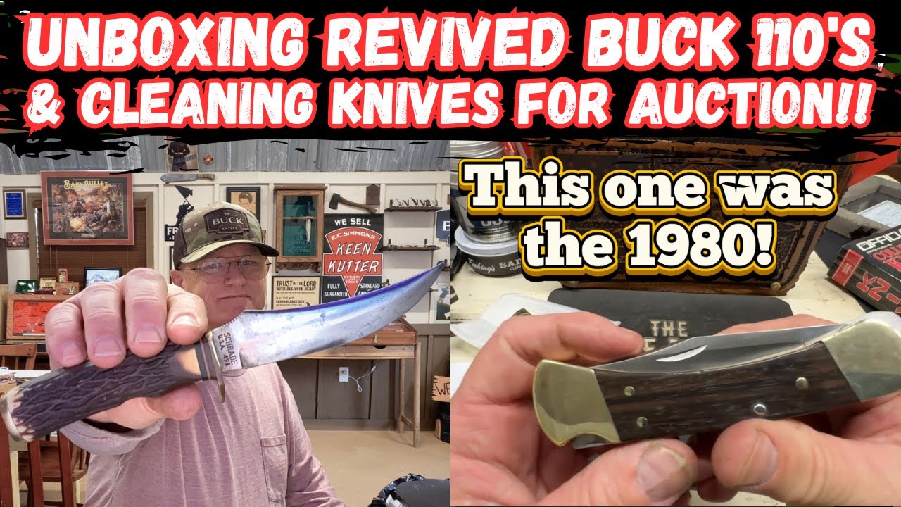 Unboxing My Revived Buck 110s & Cleaning Vintage Knives for Auction!