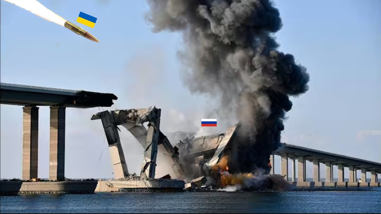 Сегодня! Крымский мост рухнул после того, как УКРАИНСКИЕ войска устроили засаду на РОССИЙСКИЕ войска