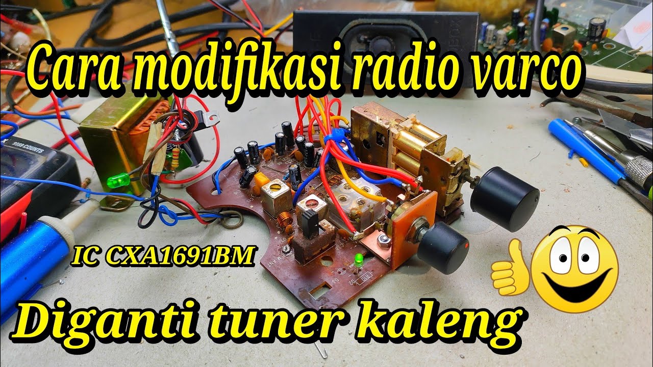 cara modifikasi radio varco dengan tuner fm kaleng