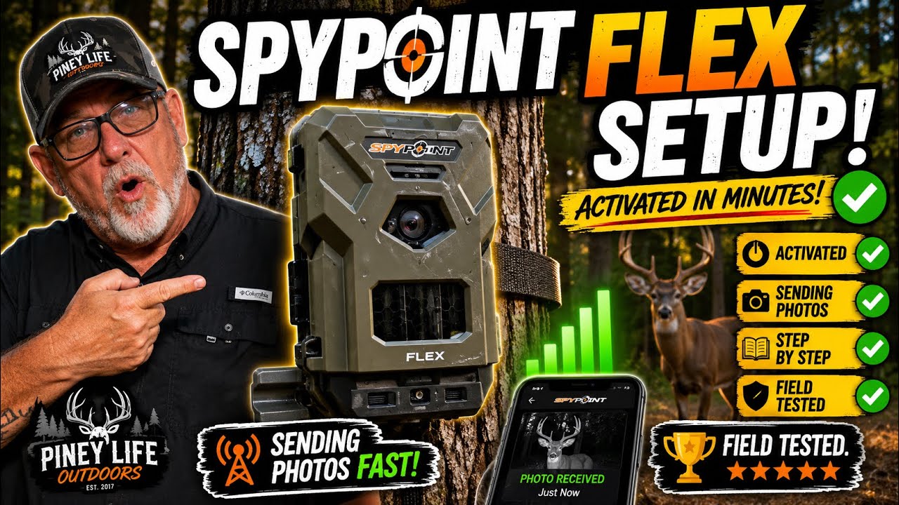 Как настроить сотовую камеру Spypoint FLEX! Активация, настройка и размещение в полевых условиях.