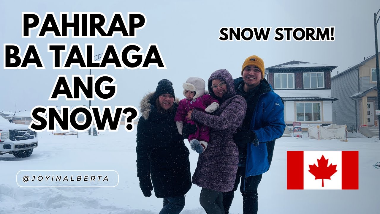 UNANG SNOW STORM SA ALBERTA | EDMONTON ALBERTA | PINOY IN CANADA