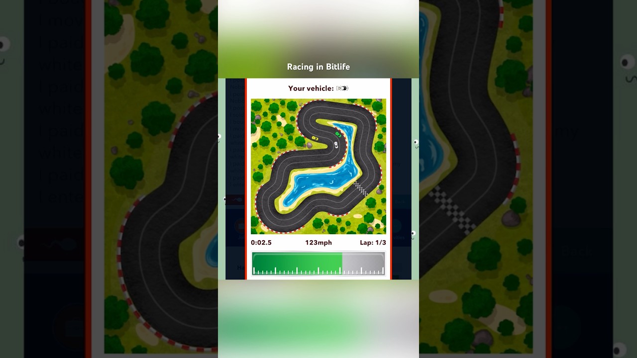 This is how racing in Bitlife feels like | racing expansion #aprilwithyoutubeshorts