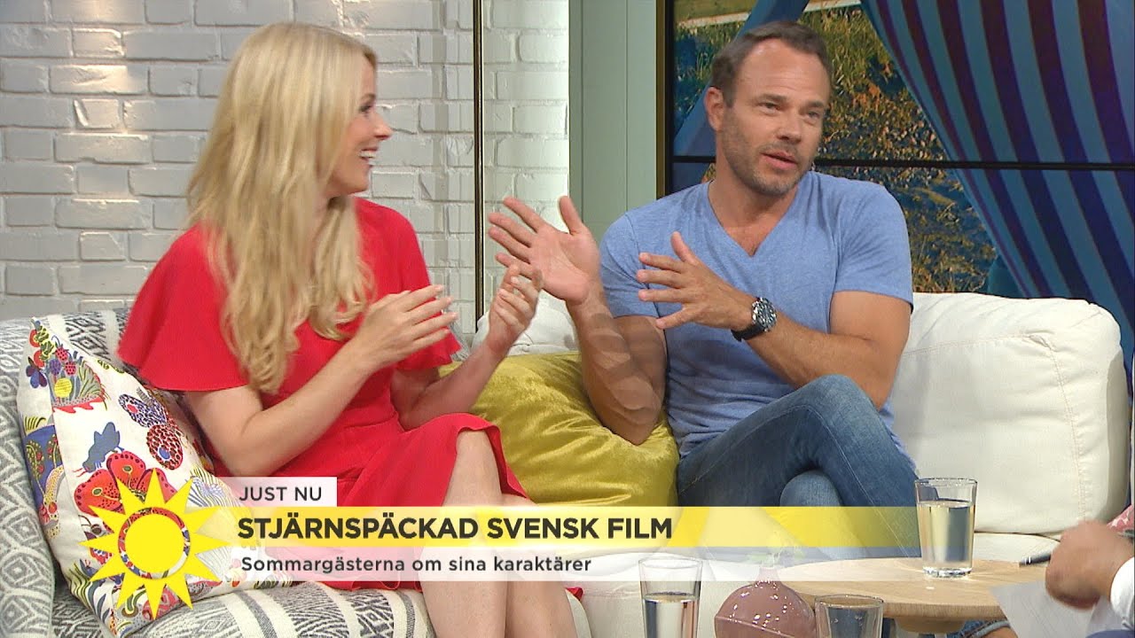 Skådespelarduon på filminspelning i New York: ”Nyp dig nu David – det brukar va - Nyhetsmorgon (TV4)