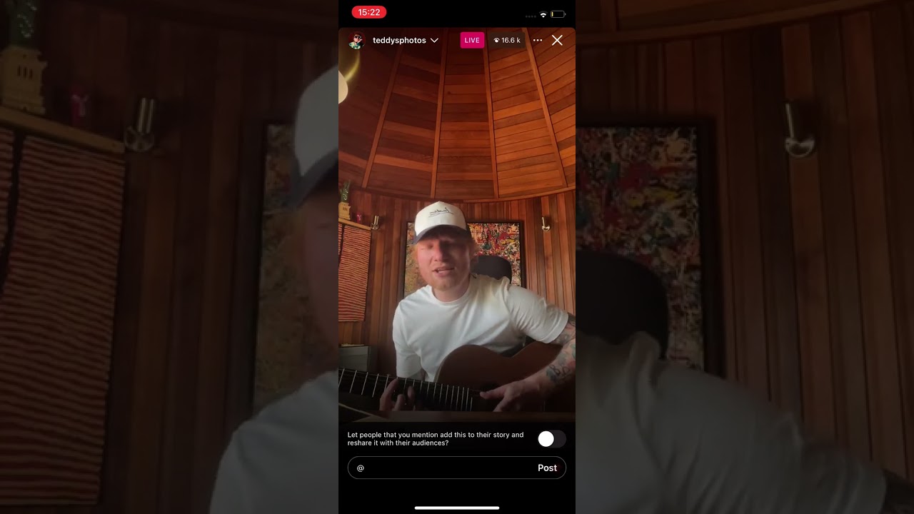 Ed Sheeran Instagram Live May 2024