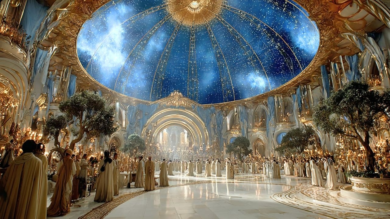 Royal Palace Under the Eternal Sky | Experience the Kingdom of Angels