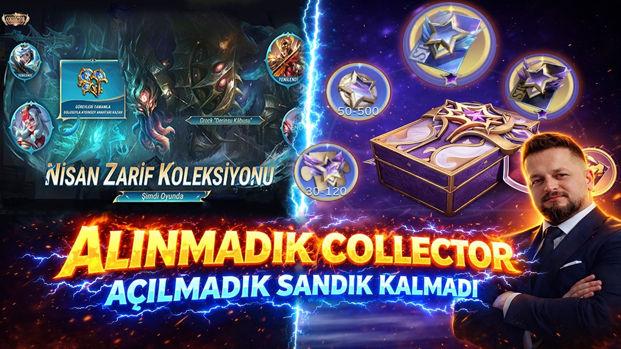 UCUZA COLLECTOR DİREK ALMAK KA&Ccedil; ELMAS YILDIZ &Uuml;YELİK ŞANSLI SANDIĞI A&Ccedil;ILIŞI MLBB