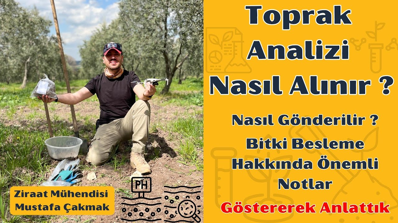 Toprak Analizi Nasıl Alınır Gösterdik. Anlaşmalı Laboratuvarımız İle Toprak Analizinizi Yapalım.