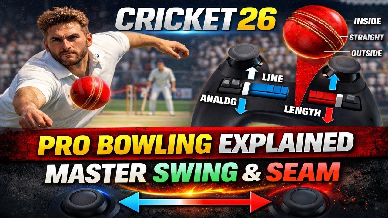 Cricket 26 Bowling Tutorial | Master Pro Controls, Swing & Seam Movement