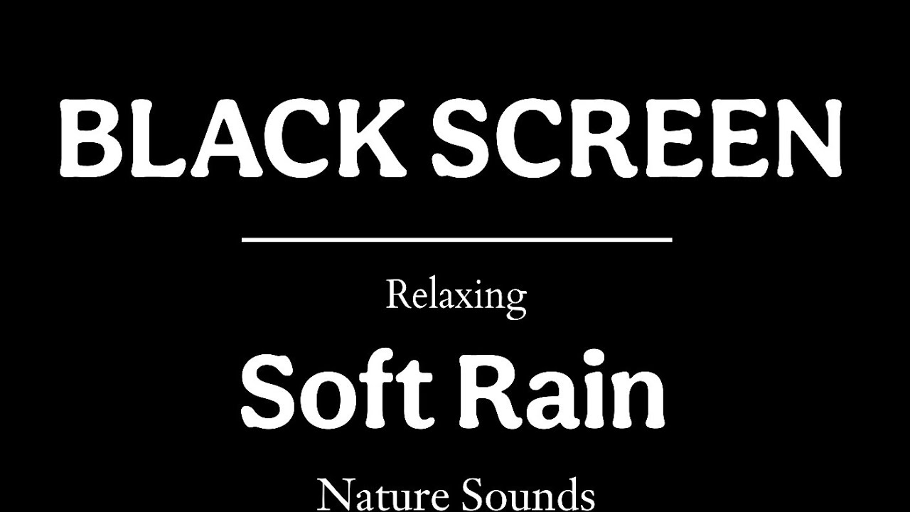 99% of People Sleep Instantly with This Rain Sound 🌧️ Black Screen for Deep Sleep (8 Hours)
